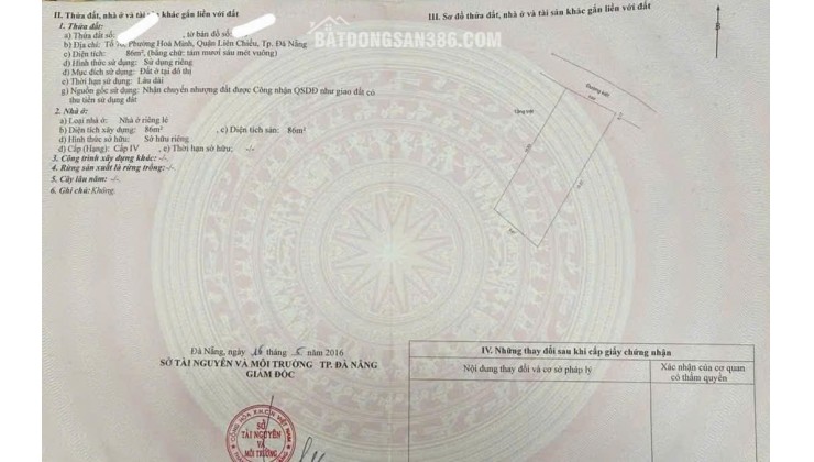 Bán đất tặng Dãy trọ 3 phòng kiệt K354 Tô Hiệu