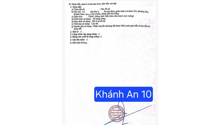 Bán đất đường Khánh An 10 - View công viên - Vị trí quá đẹp