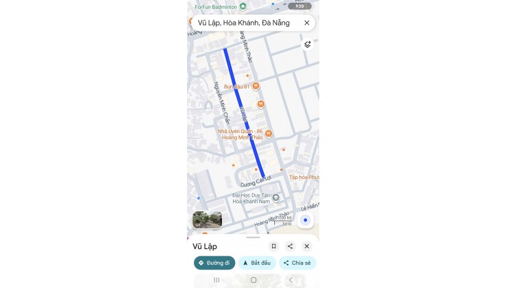 Bán đất mặt tiền đường 7,5m Vũ Lập - Sát ĐH Duy Tân