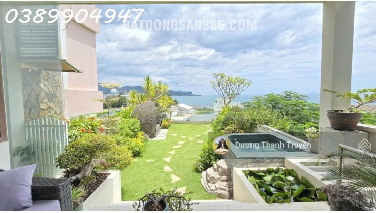 Bán biệt thự 4 tầng 2 mặt tiền view biển ngang hiếm 9,7m, cạnh Đại học Nha Trang, dòng tiền 70tr/th