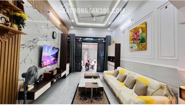 NHÀ 4 TẦNG QUẬN 12, ĐƯỜNG THỚI AN 16, HẺM 6M Ô TÔ ĐẬU CỬA, 4X19M, NHỈNH 7 TỶ