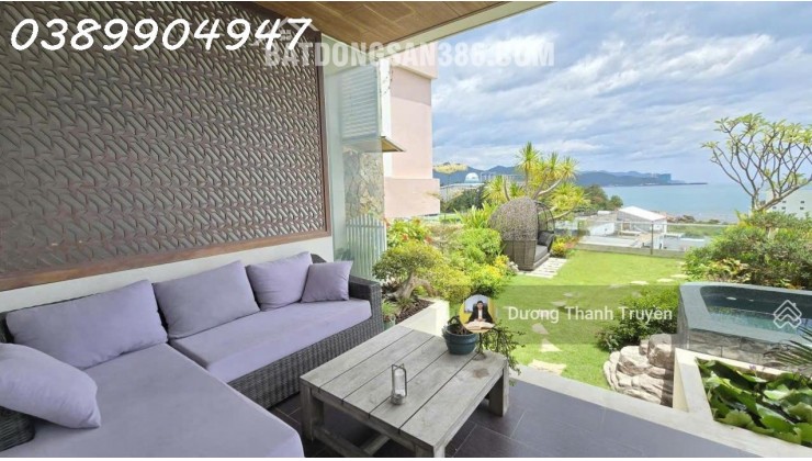 Bán biệt thự 4 tầng 2 mặt tiền view biển ngang hiếm 9,7m, cạnh Đại học Nha Trang, dòng tiền 70tr/th