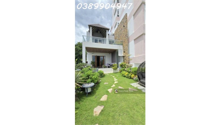 Bán biệt thự 4 tầng 2 mặt tiền view biển ngang hiếm 9,7m, cạnh Đại học Nha Trang, dòng tiền 70tr/th