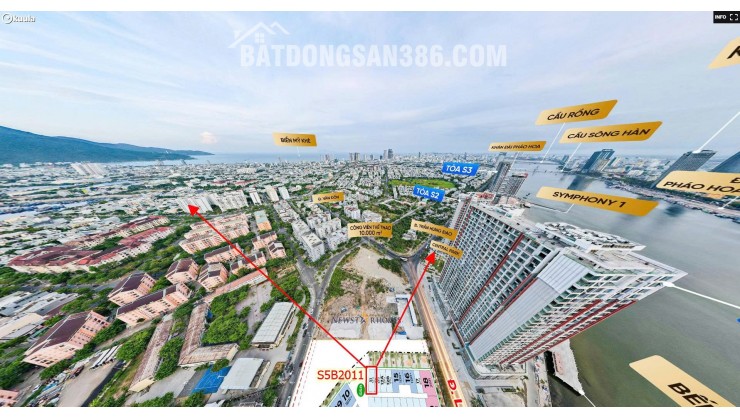 Bán căn hộ Symphony 5, view trực diện sông Hàn, xem pháo hoa DIFF đỉnh cao, từ 1,9 tỷ sở hữu ngay