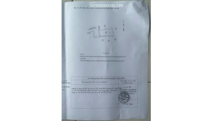 BÁN NHÀ HẺM 4M (BÊN HÔNG ĐẦM SEN) 38M2 (1 TRỆT 1 LẦU) 4.3TỶ. LH:0913900555.