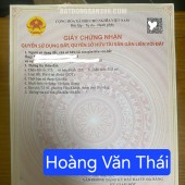 Chào bán đất 2 mặt kiệt Hoàng Văn Thái - kiệt thông