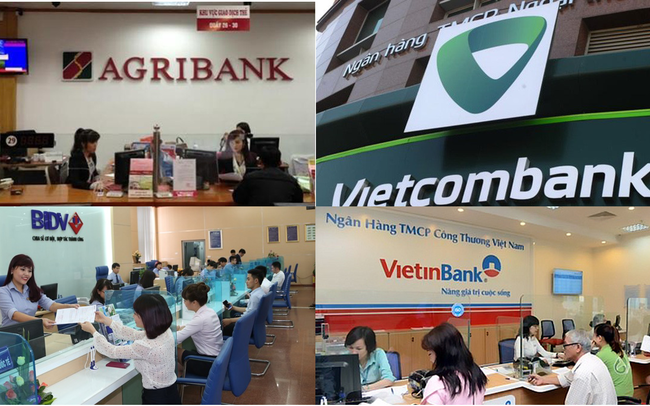 Agribank, Vietcombank, Vietinbank và BIDV sở hữu 43% tổng tài sản và 48% dư nợ cho vay toàn hệ thống