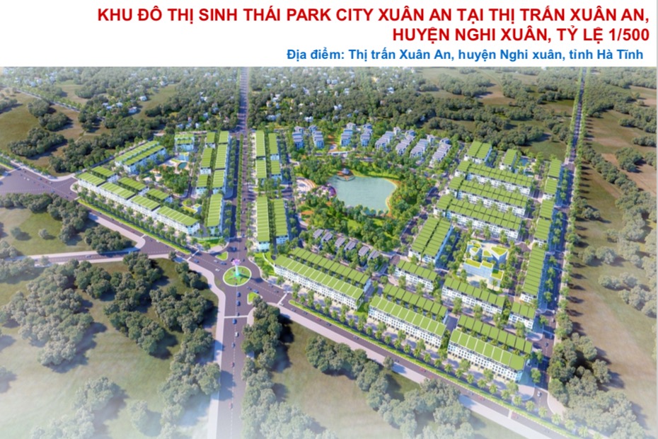 Hà Tĩnh sắp có khu đô thị sinh thái Park City Xuân An gần 27ha