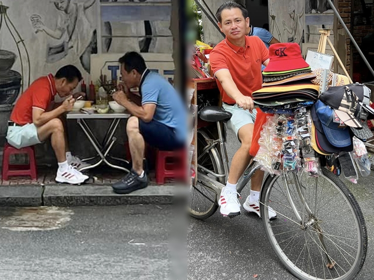 Tỷ phú kim cương Johnny Đặng đạp xe bán hàng rong giữa phố gây chú ý