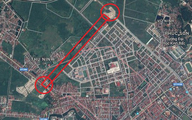 Bắc Ninh đổi gần 100ha đất lấy 1,39km đường